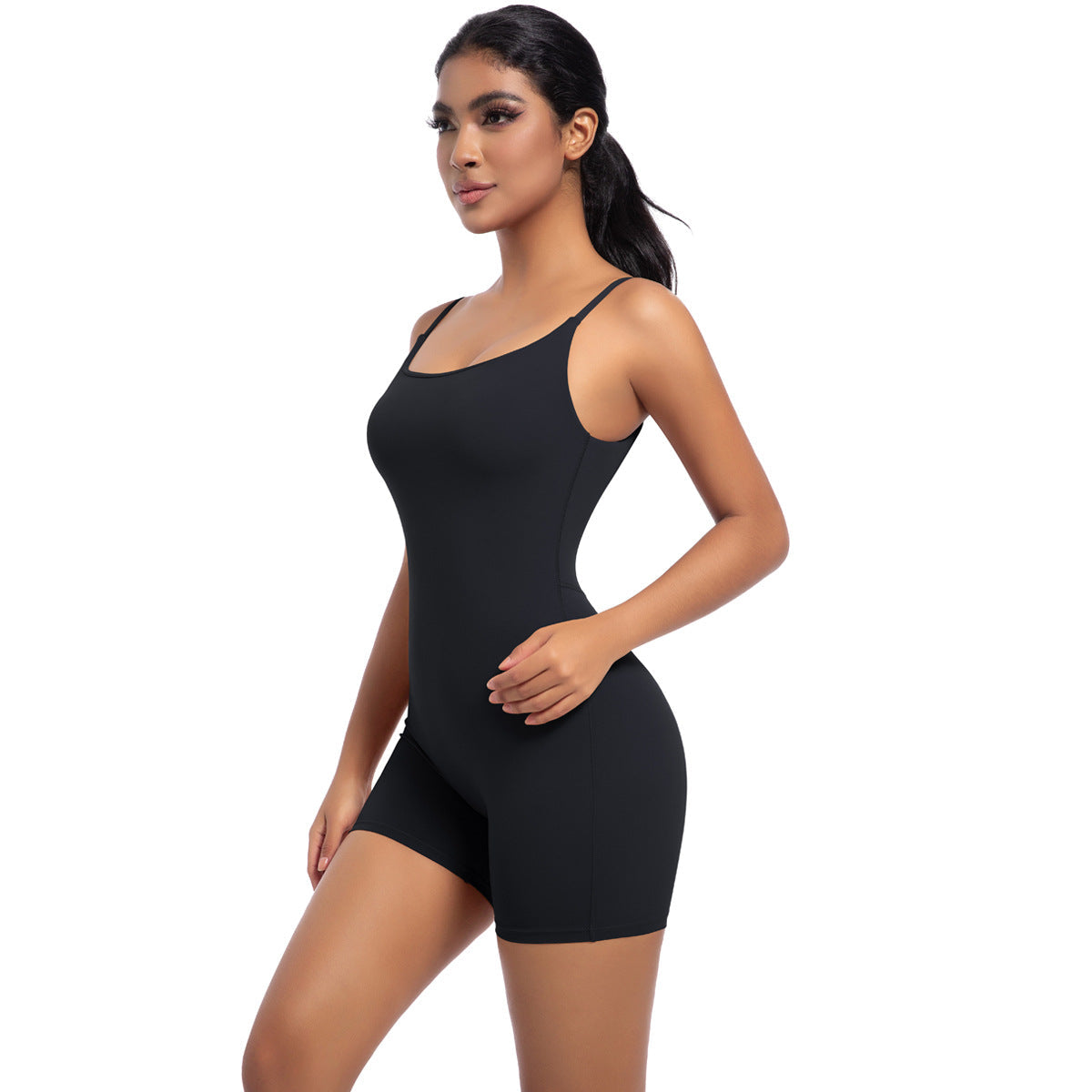 Mallas deportivas de una pieza para mujer, con tirantes de yoga, tacto nude, para primavera y verano, para baile de alta intensidad y fitness.
