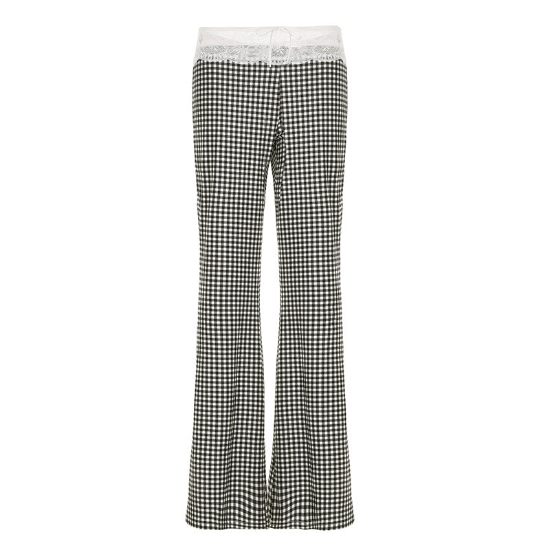 Conjunto de dos piezas formado por pantalones acampanados y tirantes, para primavera y verano, para mujer