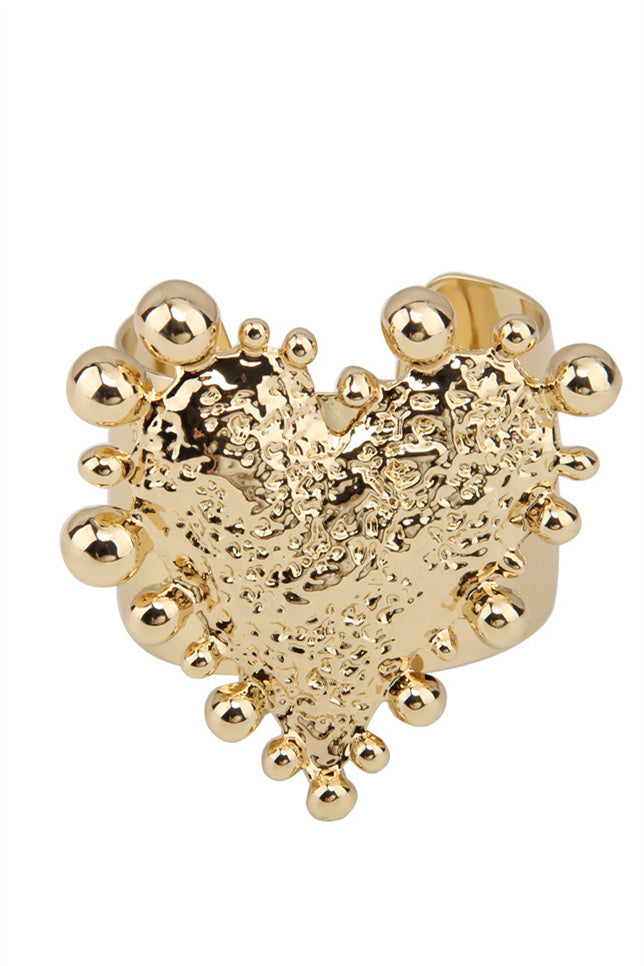 Pulsera retro en forma de corazón 