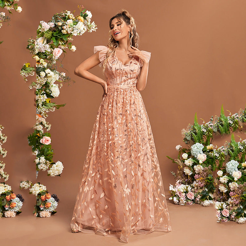 Vestido de noche para mujer, elegante, para ceremonia de graduación, compromiso, princesa.