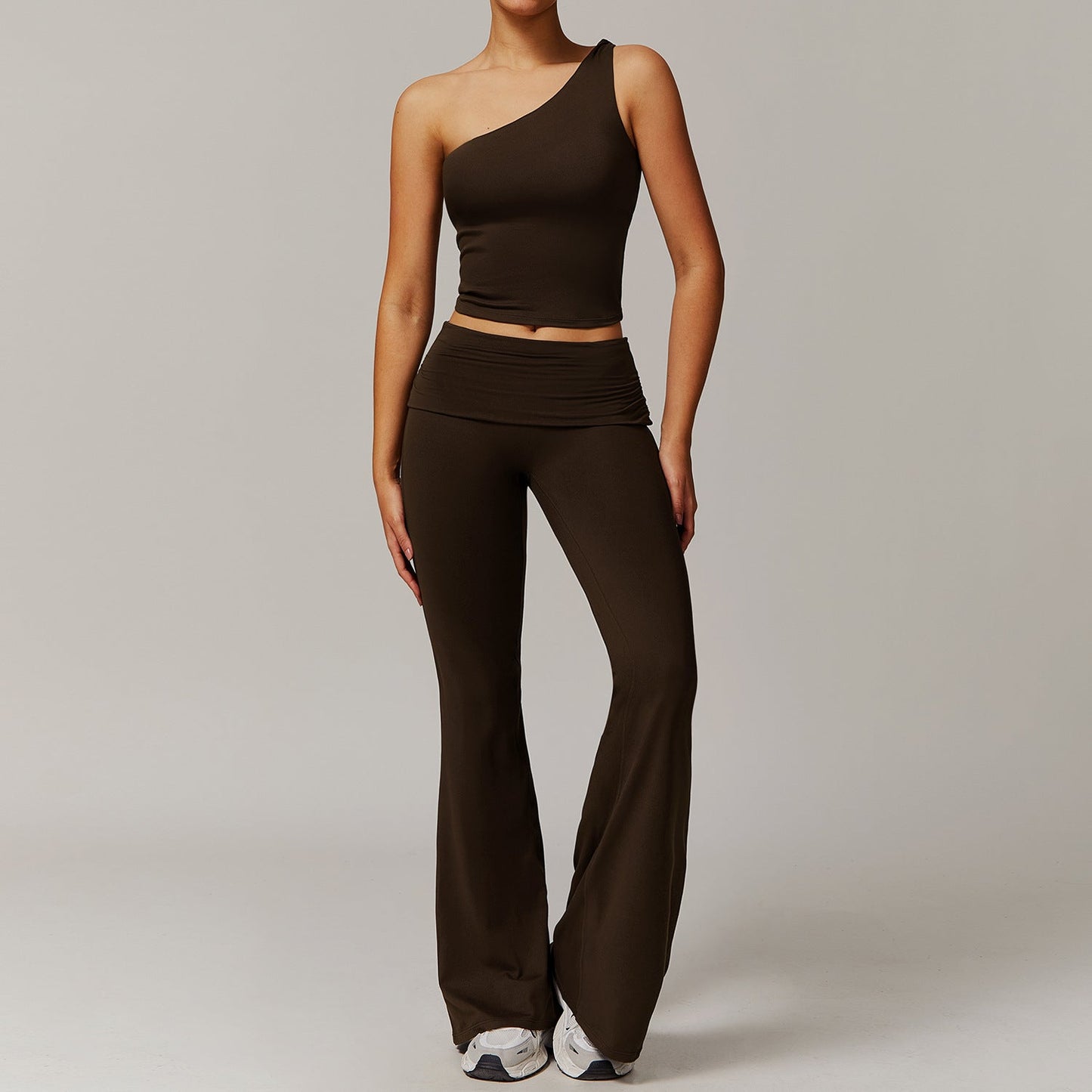 Ropa de yoga cepillada para mujer, informal, cómoda, para correr, hacer ejercicio y entrenar.