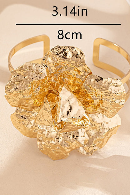 Brazalete de flor de metal 