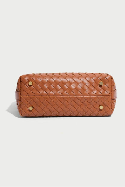 Weaved Leather Hobo Bag