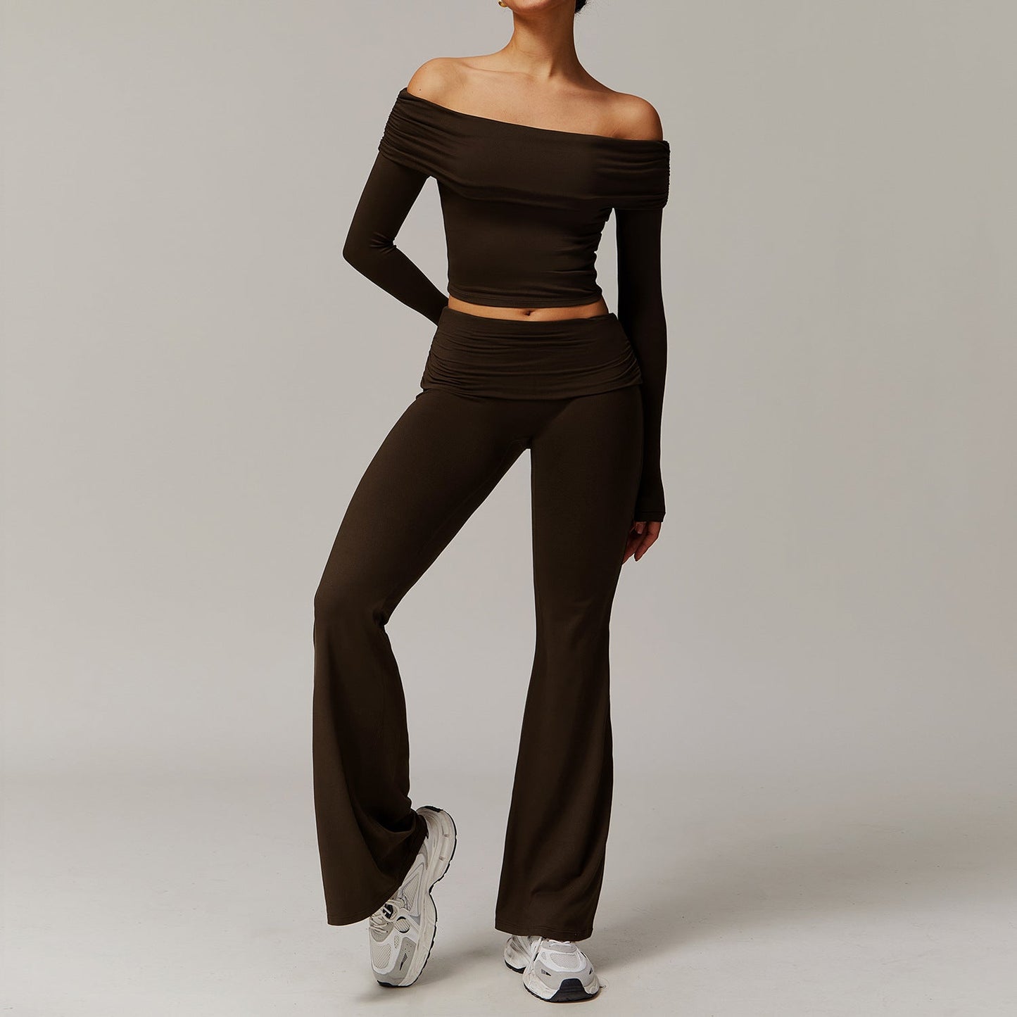 Ropa de yoga cepillada para mujer, informal, cómoda, para correr, hacer ejercicio y entrenar.