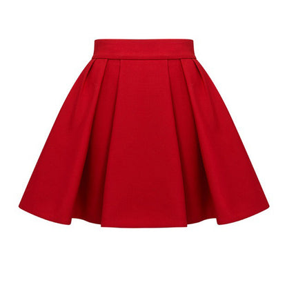 Chaleco de tirantes de verano, falda de línea A, falda de subred, falda roja, atuendo para mujer