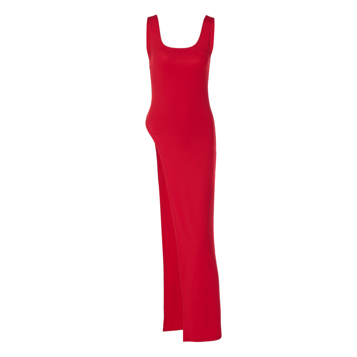 Vestido ajustado con tirantes y abertura en los hombros para mujer, estilo tiro callejero de verano