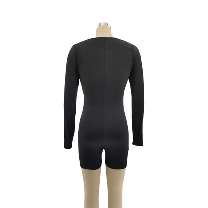 Ropa de mujer Vestido negro puro Mono de mujer Grueso
