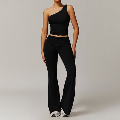 Ropa de yoga cepillada para mujer, informal, cómoda, para correr, hacer ejercicio y entrenar.
