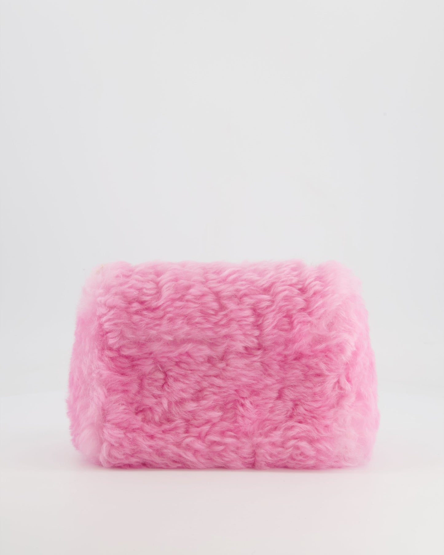 Louis Vuitton Candy Pink Shearling LV Twist PM Bag with Gold Hardware