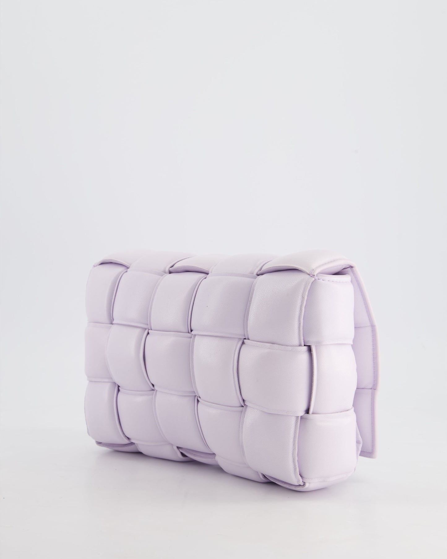 *HOT & FIRE PRICE* Bottega Veneta Pale Lilac Padded Cassette Bag with Gold Hardware RRP £2,780