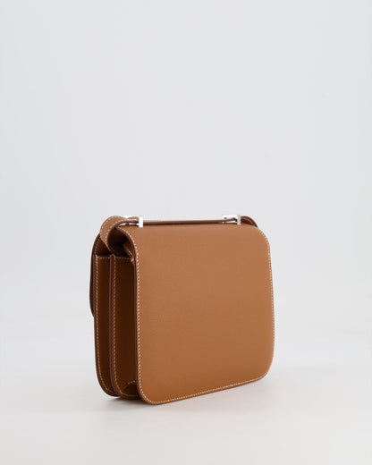 *HOT* Hermès Constance III Mini 18cm Miroir Bag in Gold Epsom Leather with Palladium Hardware