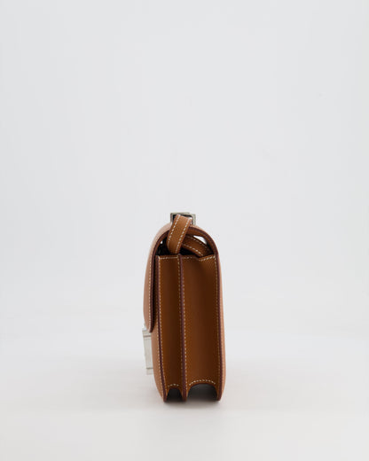 *HOT* Hermès Constance III Mini 18cm Miroir Bag in Gold Epsom Leather with Palladium Hardware