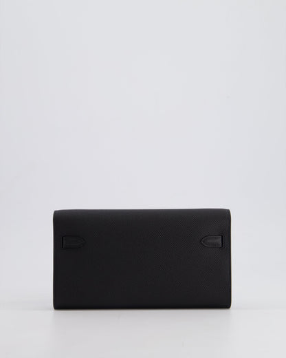 Hermès Kelly To Go Bag in Noir Epsom Leather with Palladium Hardware