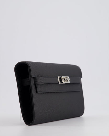 Hermès Kelly To Go Bag in Noir Epsom Leather with Palladium Hardware