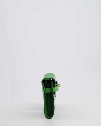 Hermès Kelly To Go Bag in Vert Yucca Epsom Leather Palladium Hardware