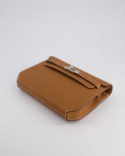 *RARE* Hermès Kelly Depeches Pouch 25cm Bag in Gold Togo Leather with Palladium Hardware
