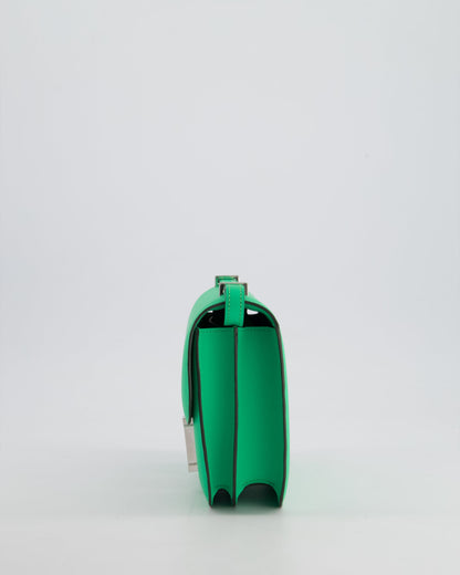 *RARE COLOUR* Hermès Constance III Mini Miroir 18cm Bag in Vert Comics Epsom Leather with Palladium Hardware