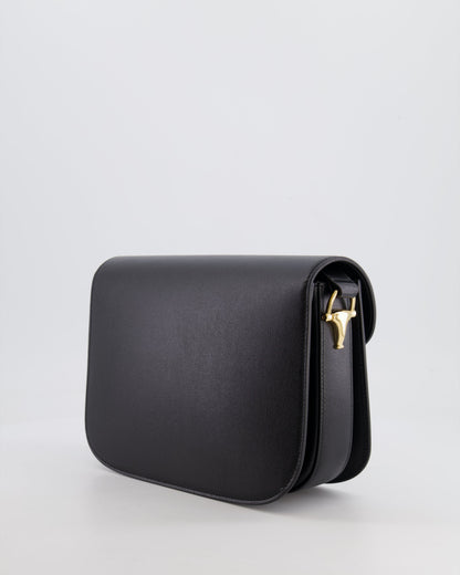 Gucci Horsebit 1955 Black Leather Medium Shoulder Bag with Gold Hardware RRP £2,650