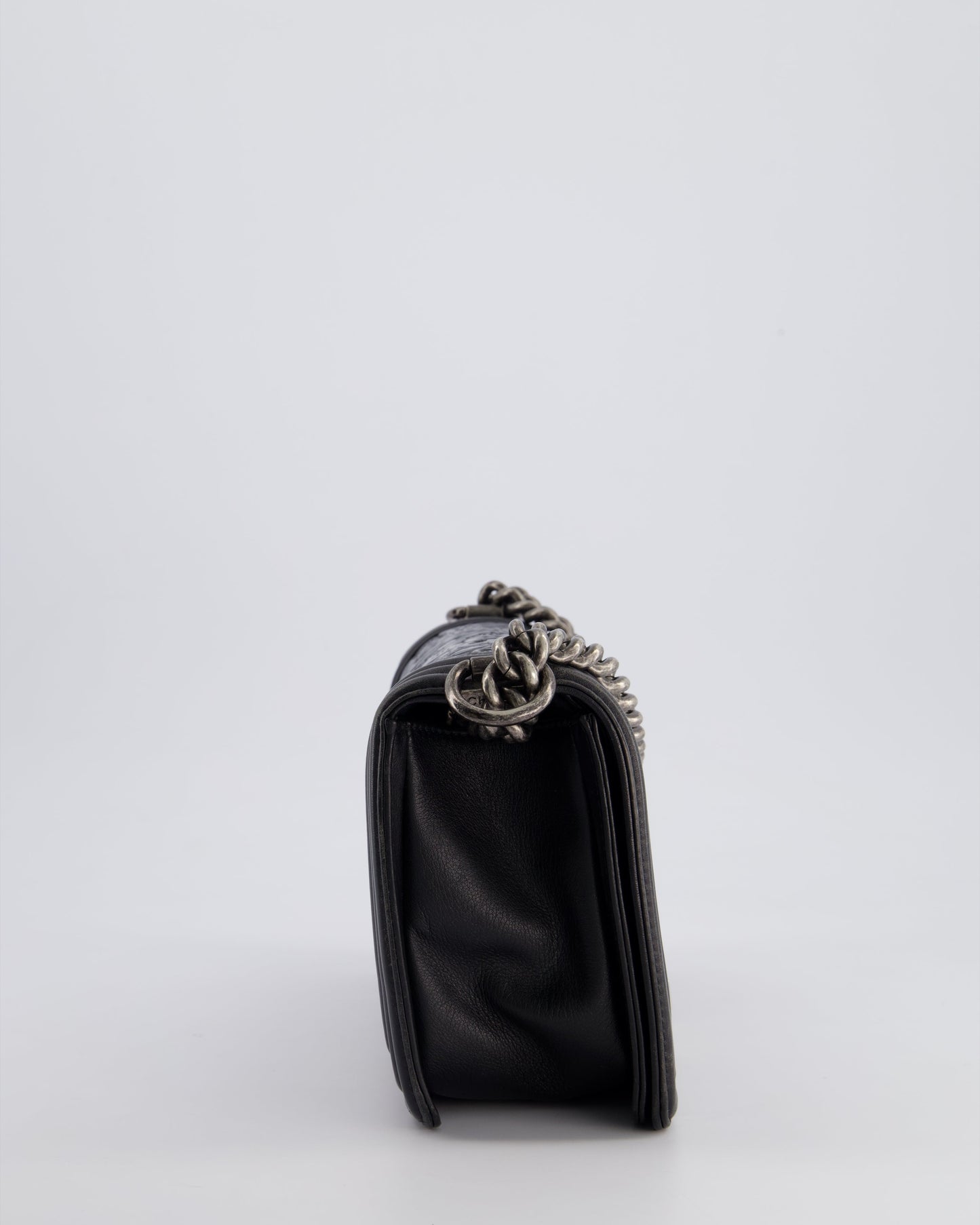 Chanel 2014 Paris/Dallas Cordoba Medium Lambskin Boy Bag with Ruthenium Hardware