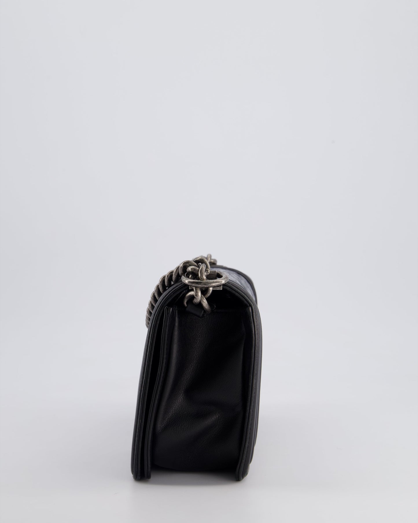 Chanel 2014 Paris/Dallas Cordoba Medium Lambskin Boy Bag with Ruthenium Hardware