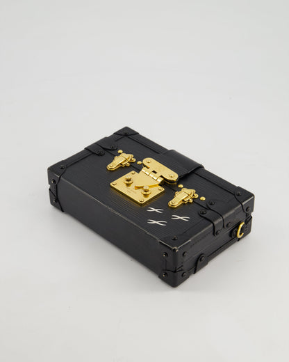 Louis Vuitton Black Petite Malle Bag in Epi Leather with Gold Hardware RRP £4,600