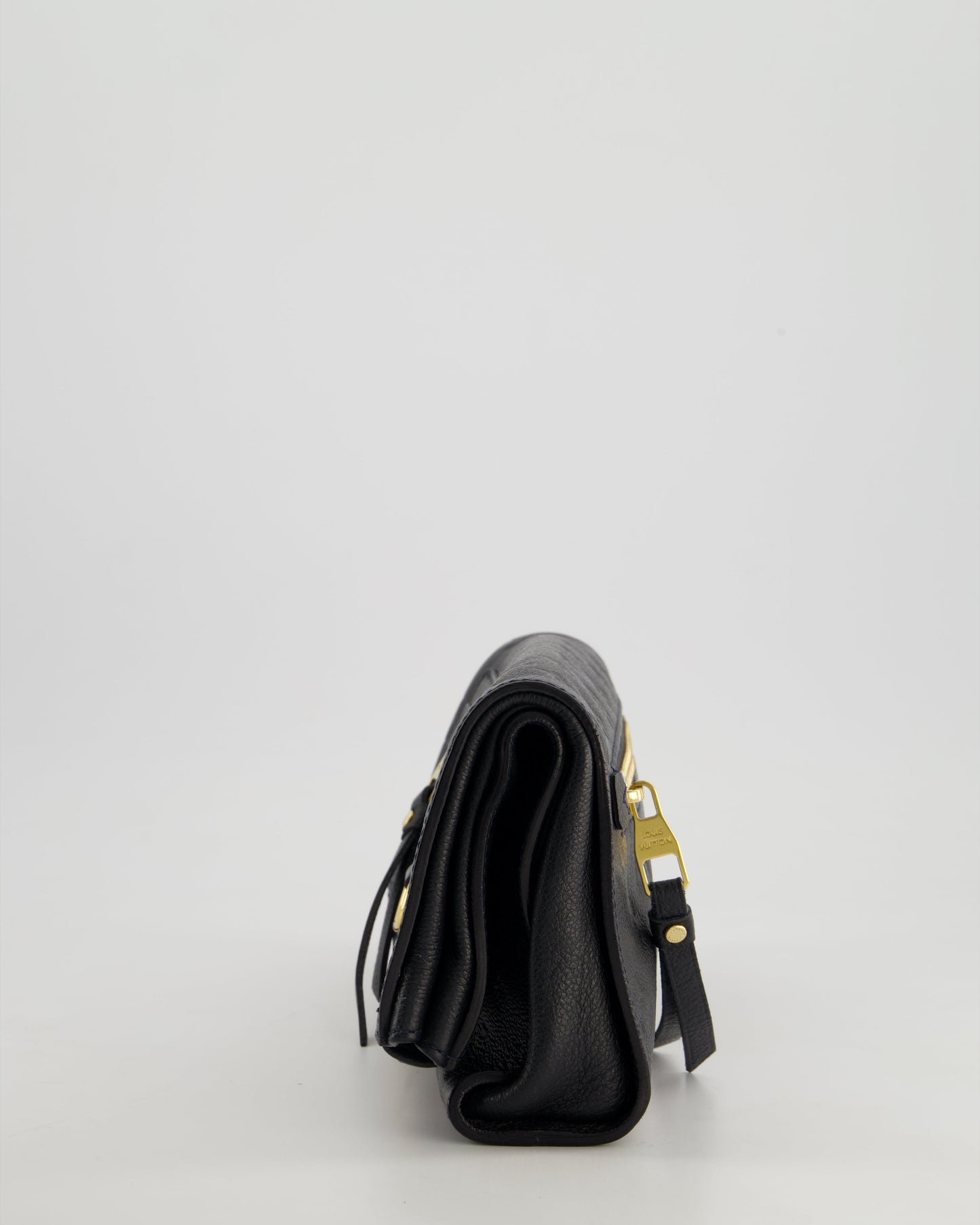 Louis Vuitton Navy Petillante Clutch Bag with Empreinte Leather and Gold Hardware