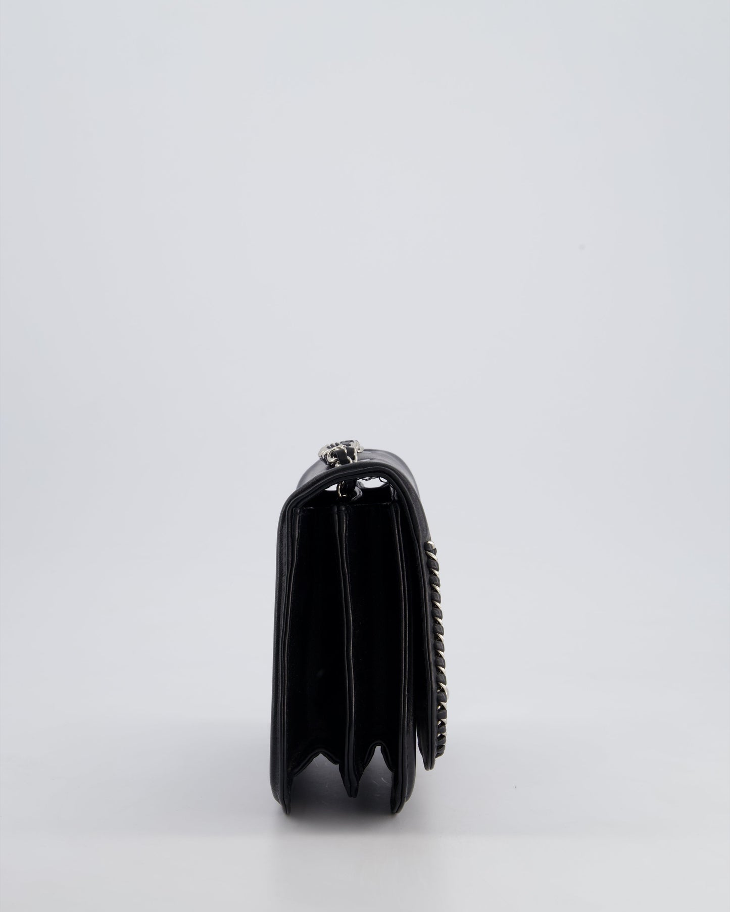 Chanel Braided Chic Flap Bag in Black Lambskin Leather with Silver Hardware