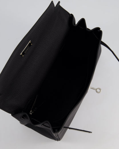 Hermès Kelly 28cm Retourne Bag in Black Togo Leather with Palladium Hardware