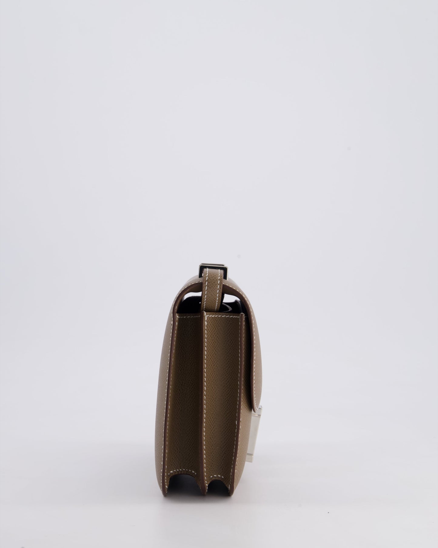 Hermès Constance III Mini 18cm Miroir Bag in Etoupe Epsom Leather with Palladium Hardware