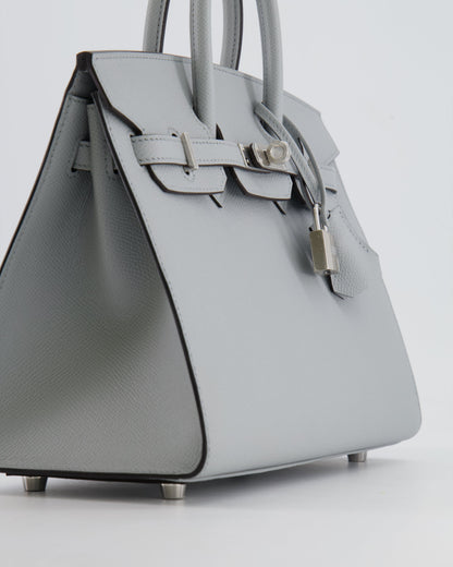 *RARE* Hermès Birkin Sellier 25cm Bag in Bleu Glacier Epsom Leather with Palladium Hardware