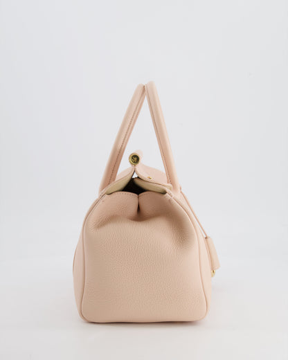 Loro Piana Blush Pink Leather Loom Bag L25 with Gold Hardware RRP £3,585