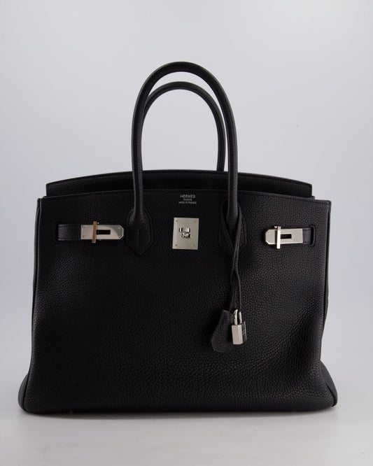Hermès Birkin Bag 35cm Retourne in Noir Togo Leather with Palladium Hardware