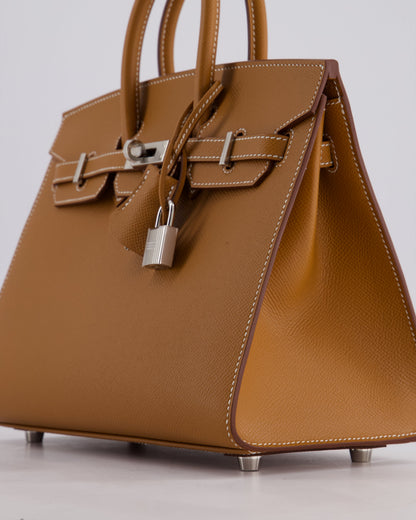 *HOLY GRAIL* Hermès Birkin 25cm Sellier Bag in Gold Epsom Leather with Palladium Hardware