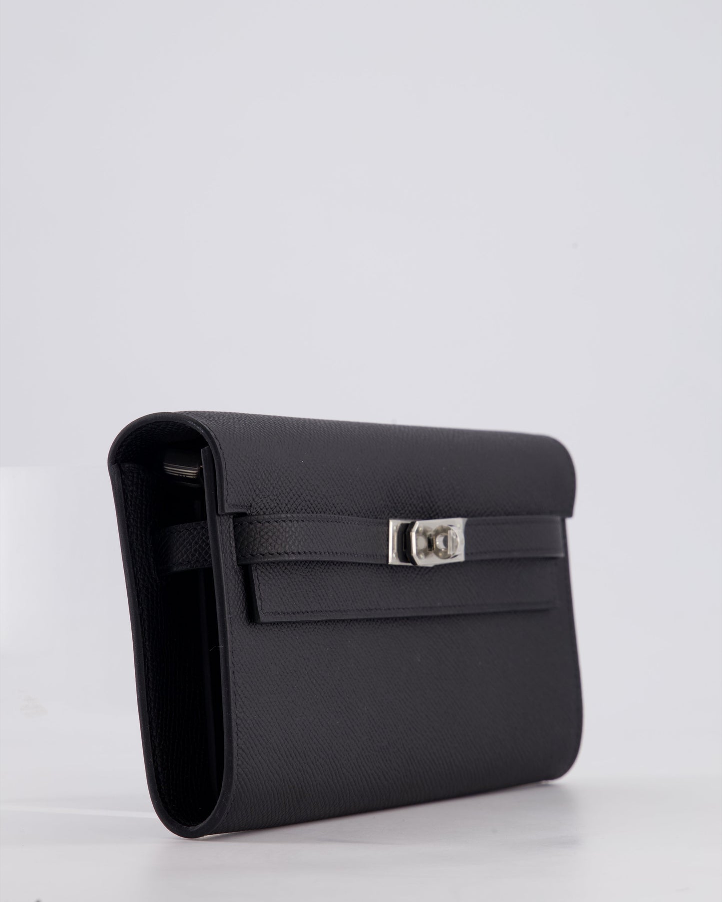 Hermès Kelly To Go Bag in Noir Epsom Leather with Palladium Hardware