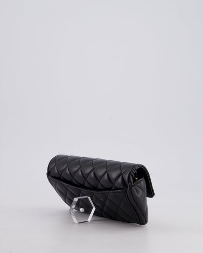 Chanel Black Lambskin Sunglasses Case on Chain Bag with Champagne Gold Hardware