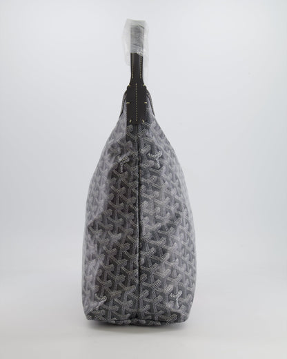 Goyard Grey Goyardine Canvas Boheme Hobo Bag with Dog Print