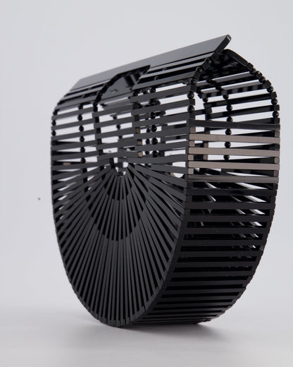 Cult Gaia Black Ark Acrylic Basket Bag
