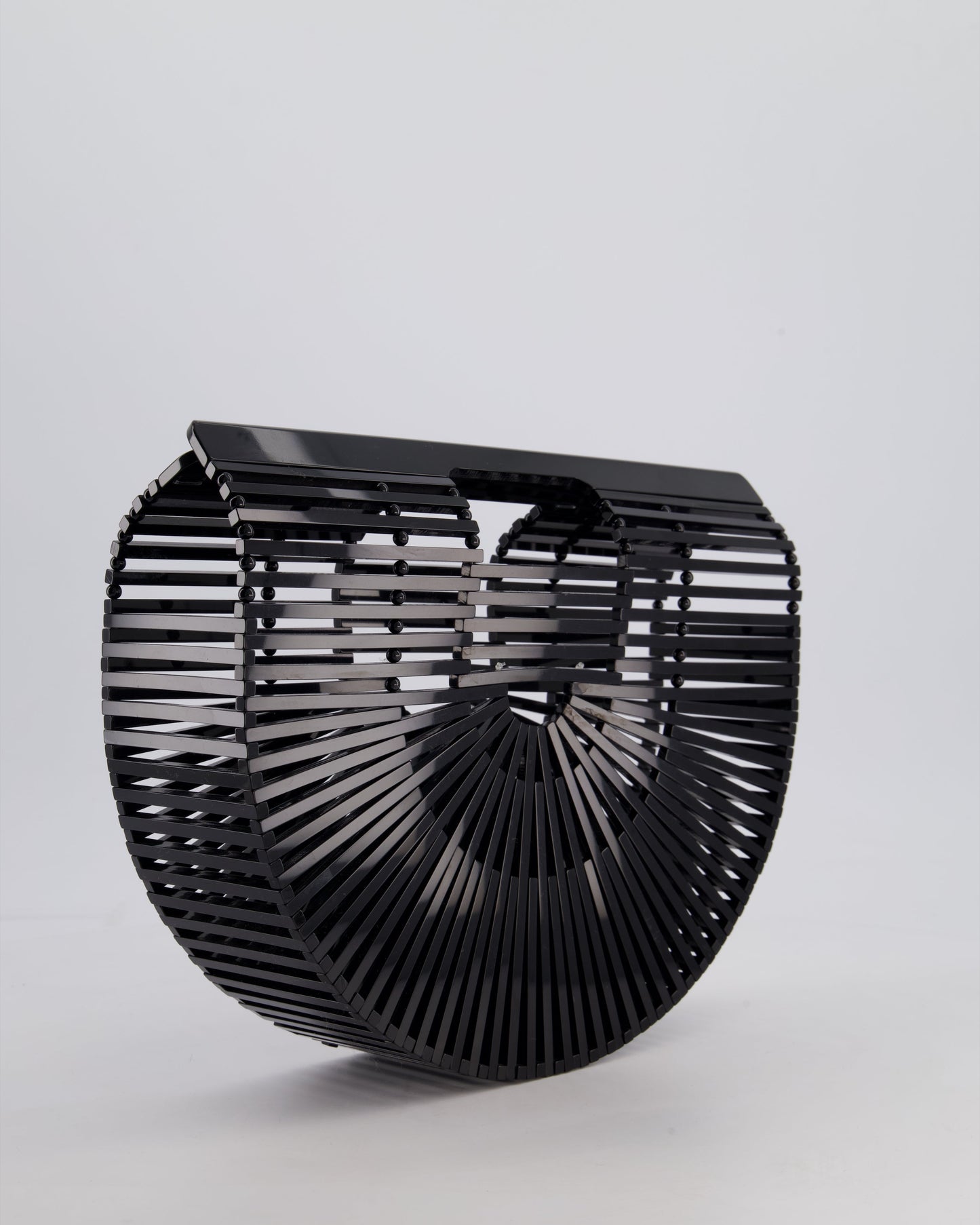 Cult Gaia Black Ark Acrylic Basket Bag