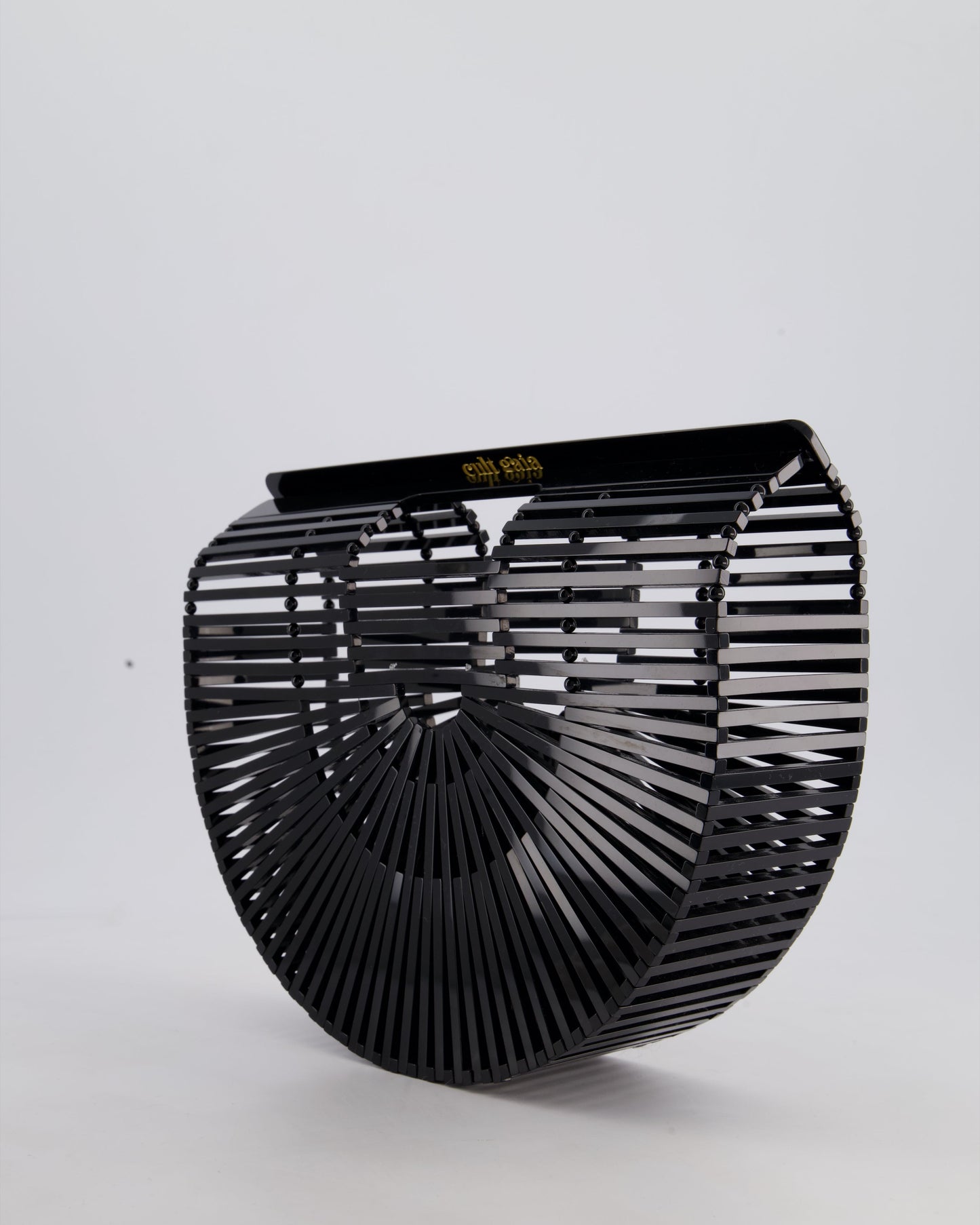 Cult Gaia Black Ark Acrylic Basket Bag