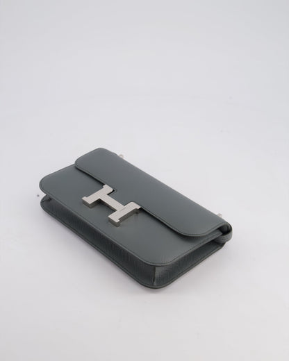 *NEW RELEASE* Hermès Constance 1-Elan Miroir Bag in Vert Amande Epsom Leather with Palladium Hardware