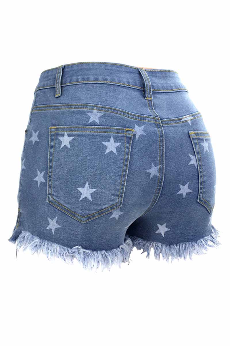 Lindos pantalones cortos vaqueros con estrellas