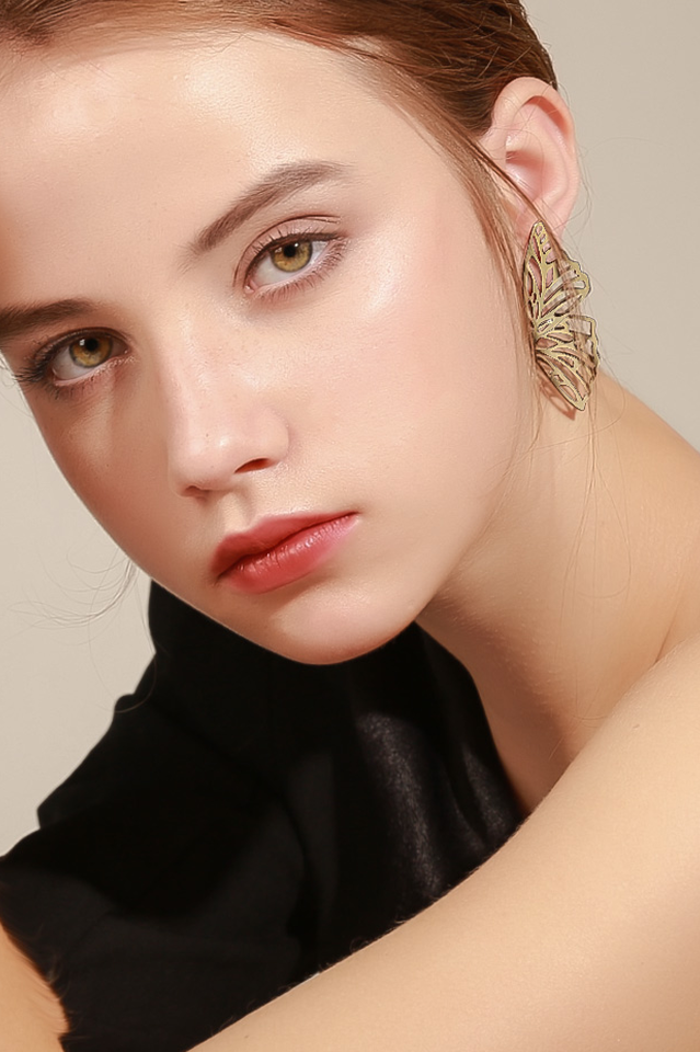 Earrings with Butterfly Wings