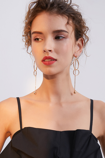 Tassel Long Ring Earrings