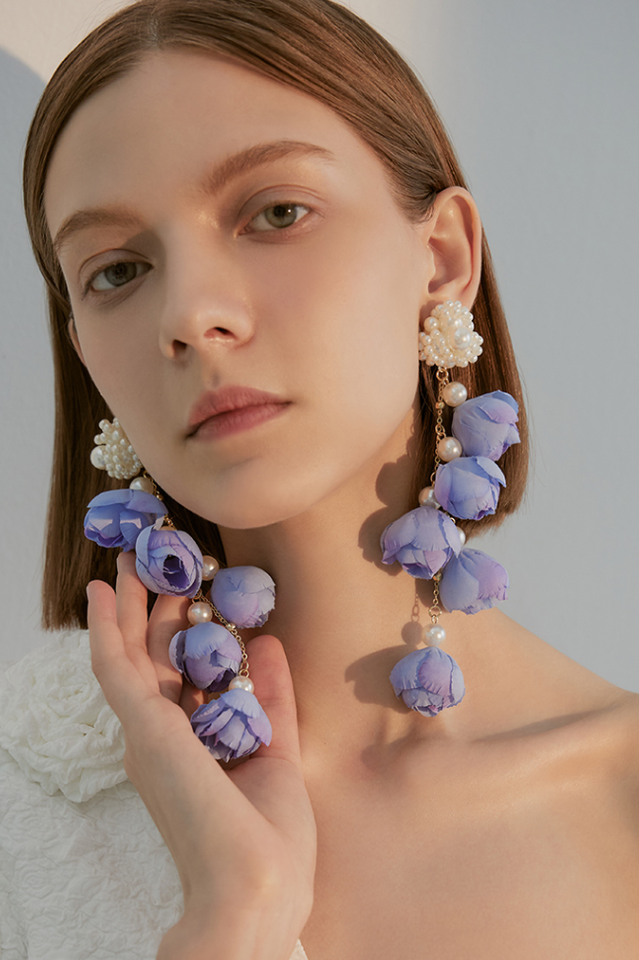 Floral Dangle Earrings