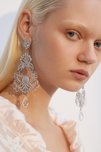 Diamante Drop Earrings