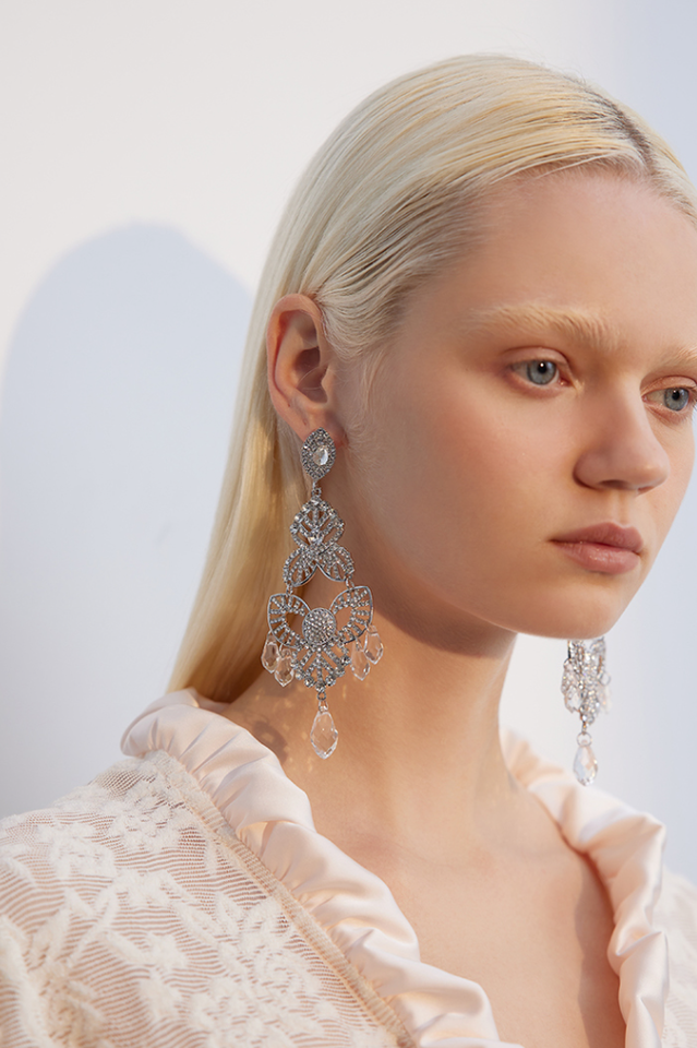 Diamante Drop Earrings