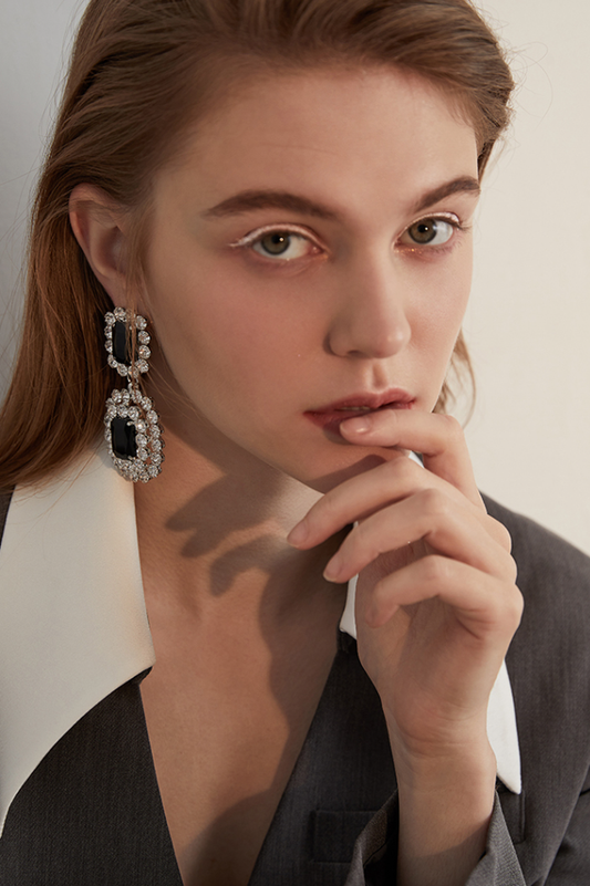 Diamond Drop Earrings