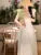 Elegante vestido midi vintage para mujer, novedad de verano, cuello cuadrado, cintura alta, vestido de fiesta de princesa, vestido informal de corte A para mujer