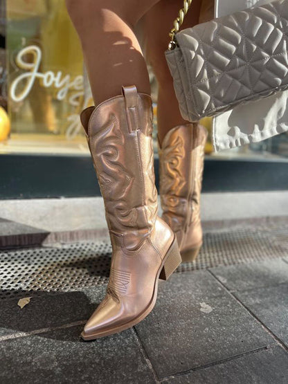Casual Western Cowboy Ankle Boots with Heel for Women | Great for Casual Days
