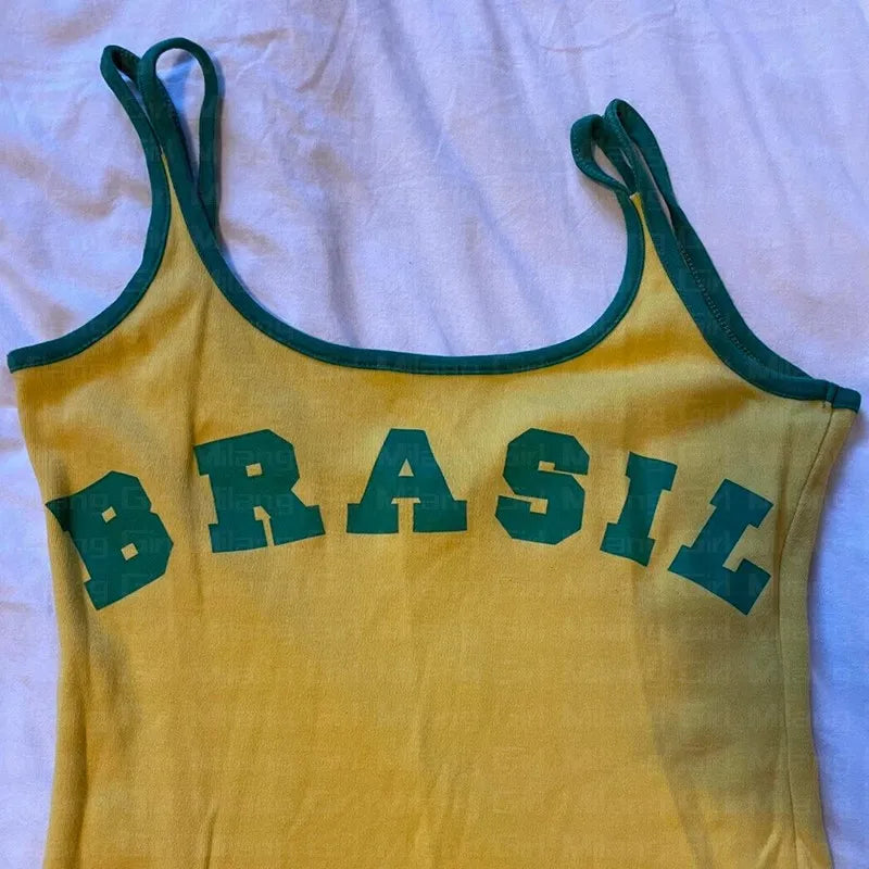 Vestido minimalista informal con estampado de letras y cuello redondo de manga corta para mujer, nuevo producto europeo y americano para las cuatro estaciones Y2K
